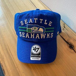 Seattle Seahawks Throwback '47 Clean Up Trucker Hat - NWT